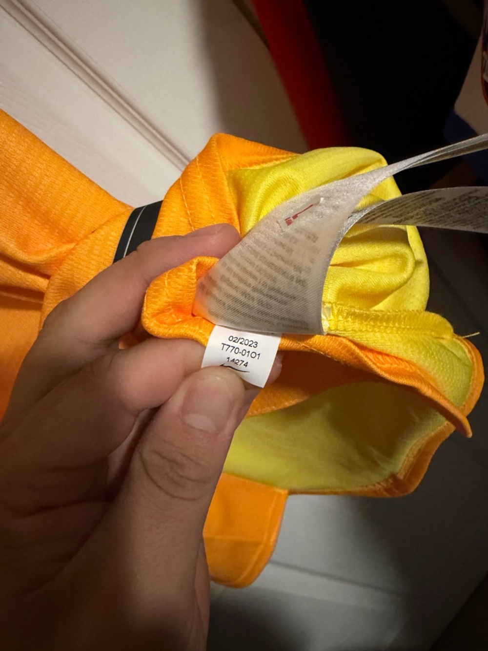 Authentic Nike Jersey City Connect Pitt Nike Yellow and Orange Athletic Jersey - Picture 2 of 3